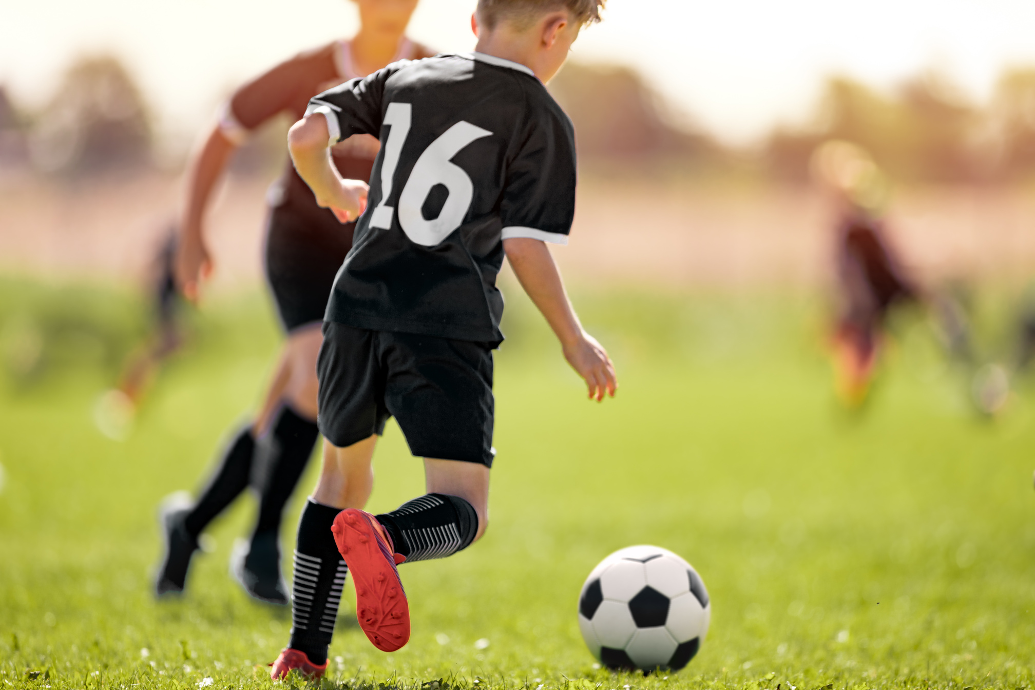 Kids Playing Soccer      